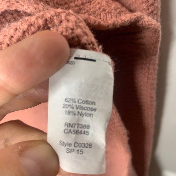 MADEWELL Just Right Pink Pullover Waffle Knit Sweater Sz S - Picture 10 of 11